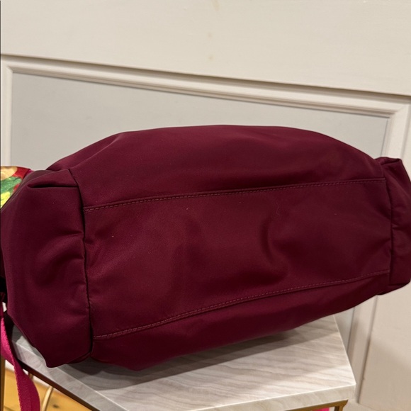 Tory Burch Baby Diaper Work Travel Burgundy Large Tote Bag - Picture 9 of 17